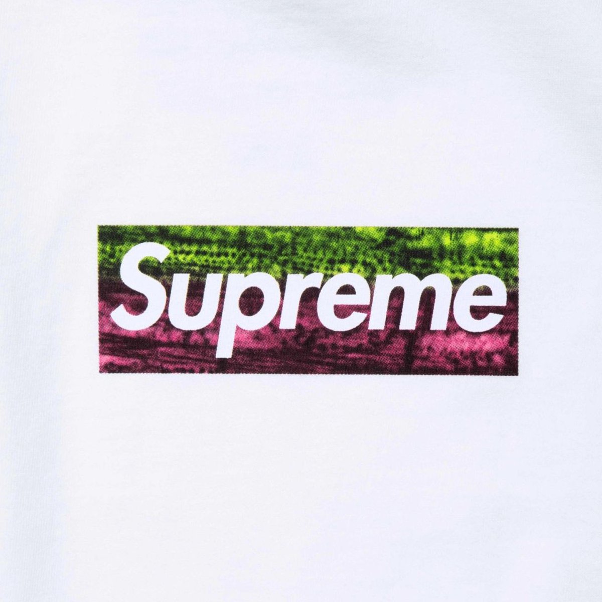 Supreme Los Angeles Fire Relief Box Logo Tee (SS25) - White - Detail - $54