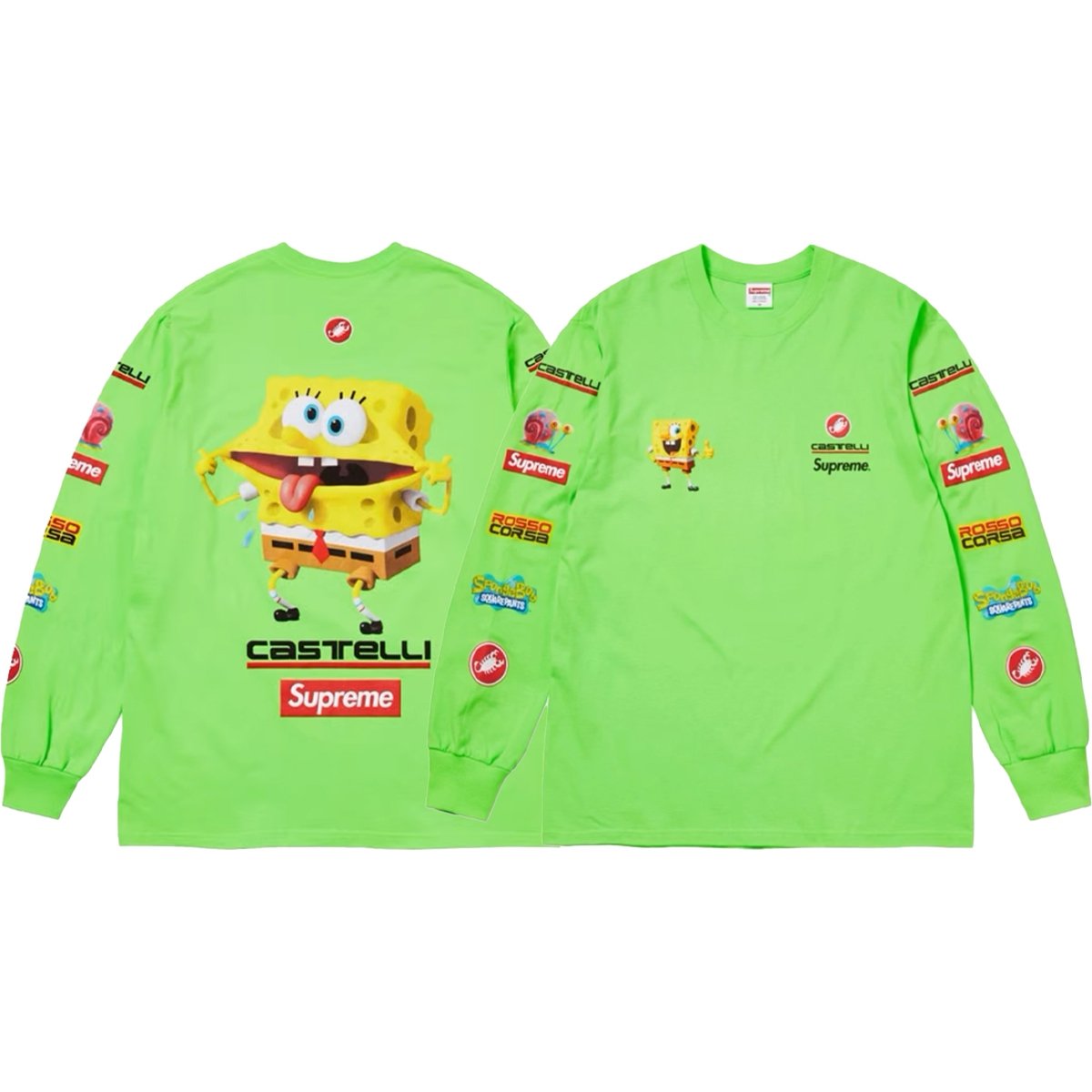 Supreme Supreme SpongeBob SquarePants Castelli Racing L S Tee (SS25) - $58