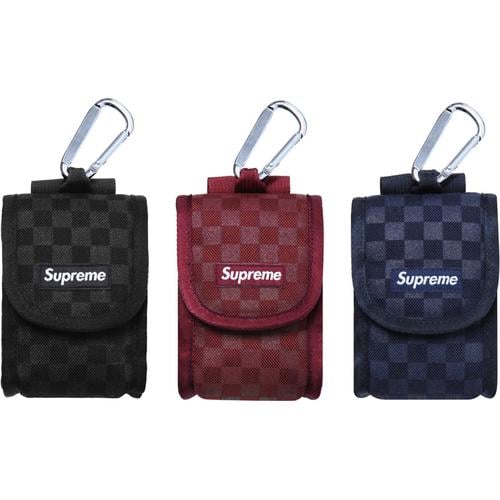 Supreme Printed Check Camera Pouch for fall winter 11 season