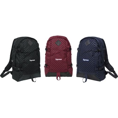 Supreme Printed Check Backpack 1 for fall winter 11 season