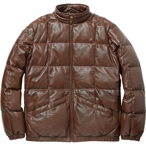 Supreme Leather Down Jacket 2 for fall winter 11 season