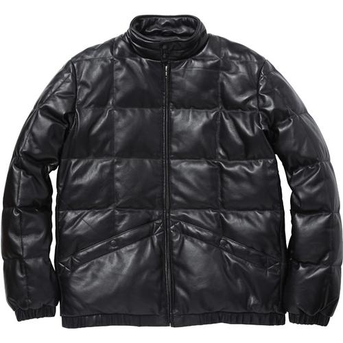 Supreme Leather Down Jacket for fall winter 11 season