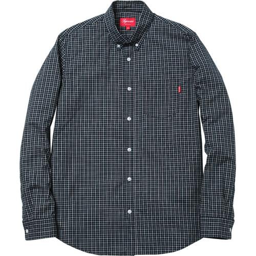 Supreme Small Plaid Shirt for fall winter 11 season