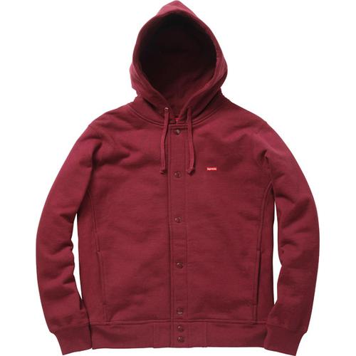 Supreme Snap Front Hooded Sweat for fall winter 11 season