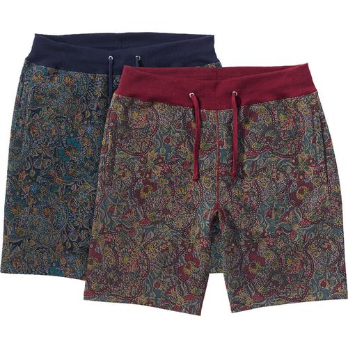 Supreme Paisley Sweat Short for fall winter 11 season