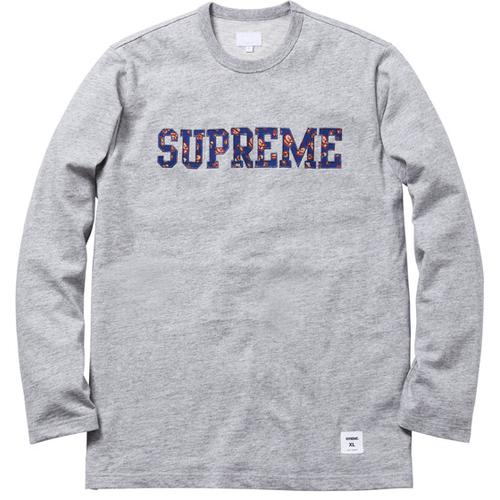 Supreme Paisley L S Athletic Tee for fall winter 11 season
