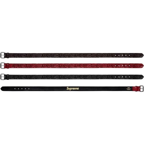 Supreme Rose Leather Belt for fall winter 12 season