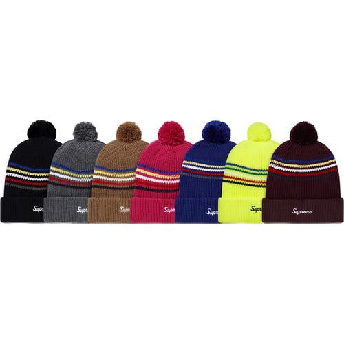 Supreme Loose Gauge Stripe Beanie for fall winter 12 season