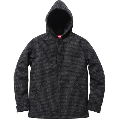Details on Harris Tweed Hooded Coaches Jacket from fall winter 2012
