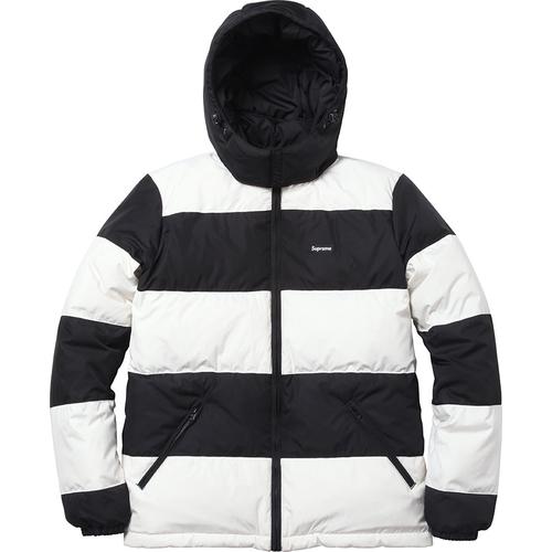 Supreme Reversible Striped Down Jacket for fall winter 12 season