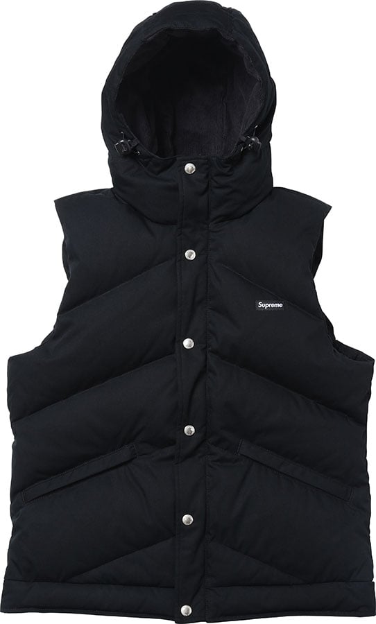 supreme down vest 2012aw s blackジャケット/アウター