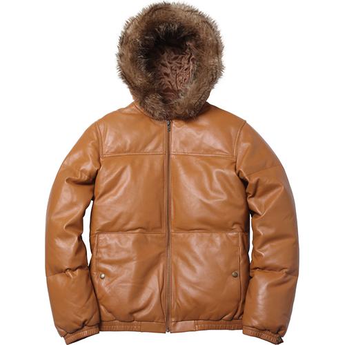Supreme Leather Down Jacket 2 for fall winter 12 season