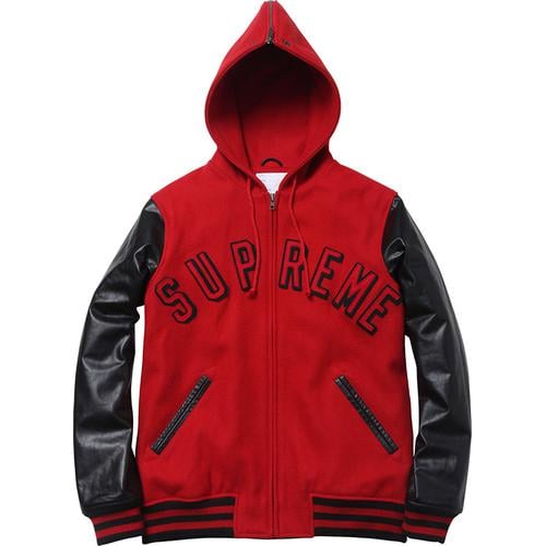 Supreme Hooded Varsity Jacket 2 for fall winter 12 season