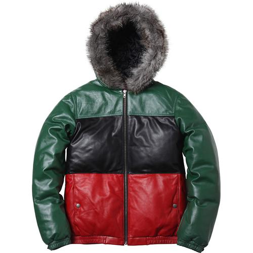 Supreme Leather Down Jacket for fall winter 12 season