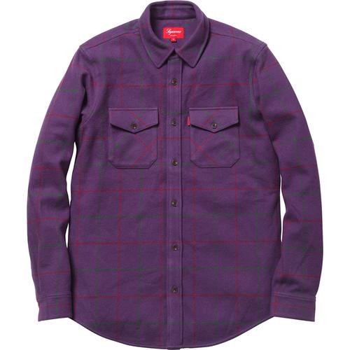 Supreme Heavyweight Flannel Windowpane Shirt for fall winter 12 season