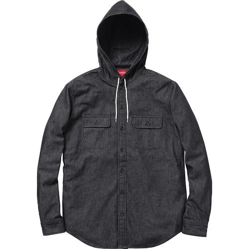 Supreme Hooded Denim Shirt for fall winter 12 season