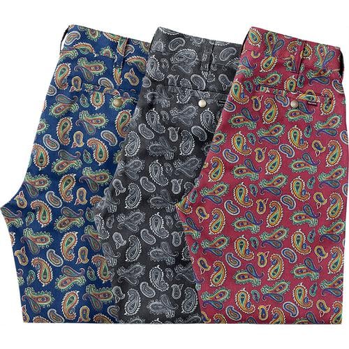 Supreme Paisley Work Pant for fall winter 13 season