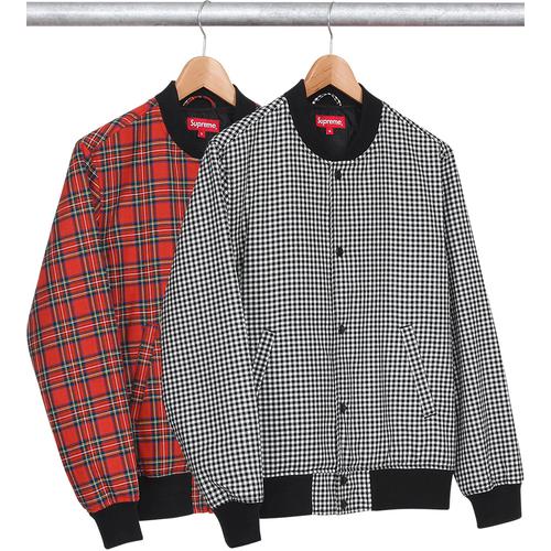 Details on Plaid Bomber from fall winter 2013