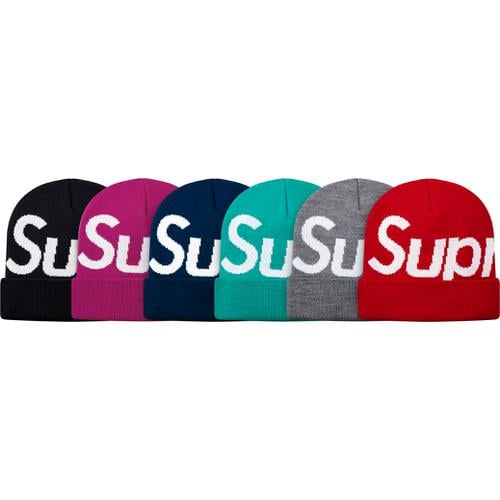 Supreme Big Logo Beanie for fall winter 13 season