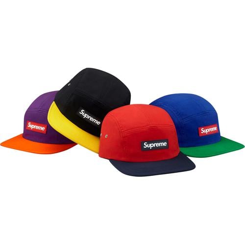 Supreme Tri-Color Rubber Logo Camp Cap for fall winter 13 season