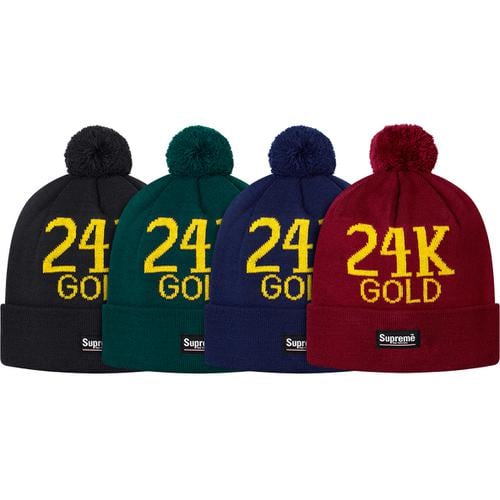 Supreme 24K Beanie for fall winter 13 season