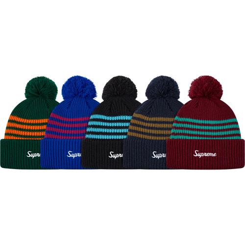 Details on 4-Stripe Loose Gauge Beanie from fall winter 2013