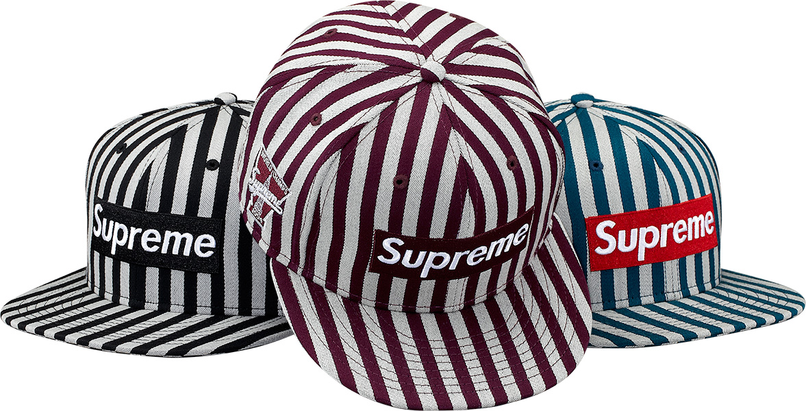 Striped Box Logo New Era - fall winter 2013 - Supreme
