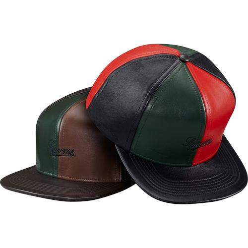 Supreme Leather Pinwheel 6-Panel Hat for fall winter 13 season