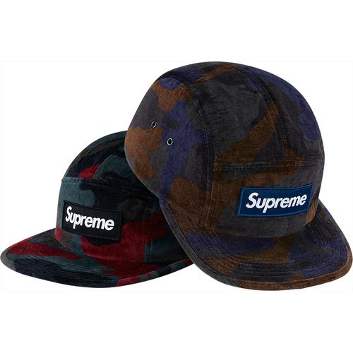 Supreme Velvet Camo Camp Cap for fall winter 13 season