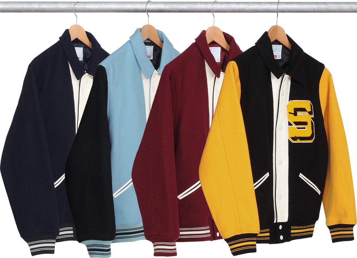 supreme captain varsity jacket