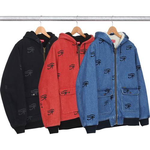 Supreme Hooded Denim Work Jacket for fall winter 13 season