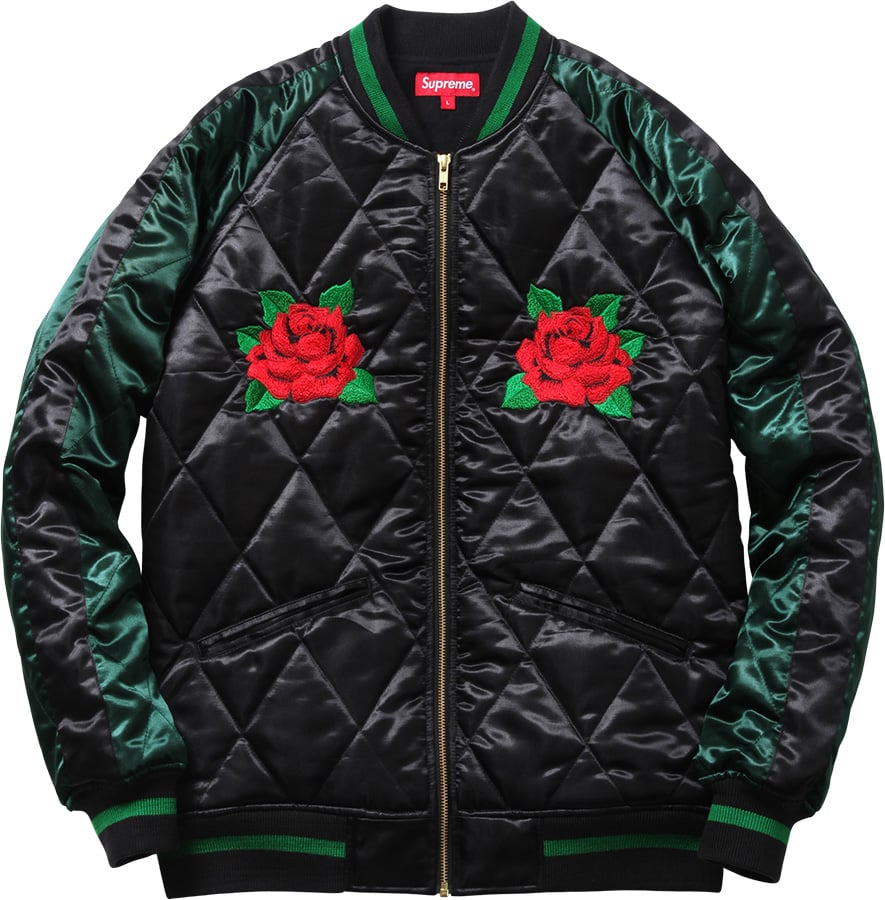 Quilted Satin Bomber - fall winter 2013 - Supreme