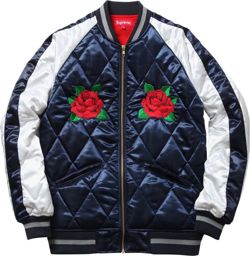 Quilted Satin Bomber - fall winter 2013 - Supreme