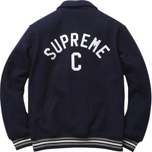 supreme captain varsity jacket