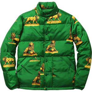 supreme lions puffy jacket