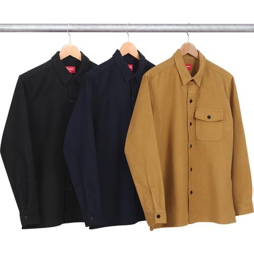 Supreme Moleskin Naval Shirt for fall winter 13 season