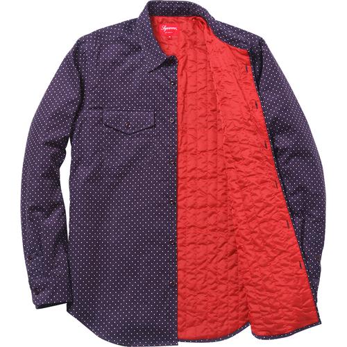 Details on Corduroy Polka Dot Quilted Shirt None from fall winter 2013