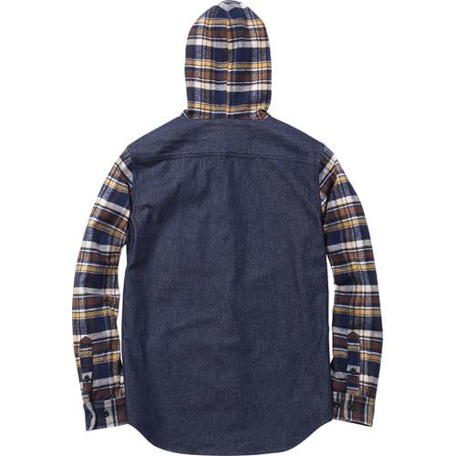Details on Hooded Plaid Denim Shirt None from fall winter
                                                    2013