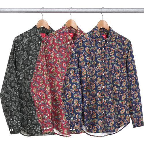 Supreme Paisley Shirt for fall winter 13 season