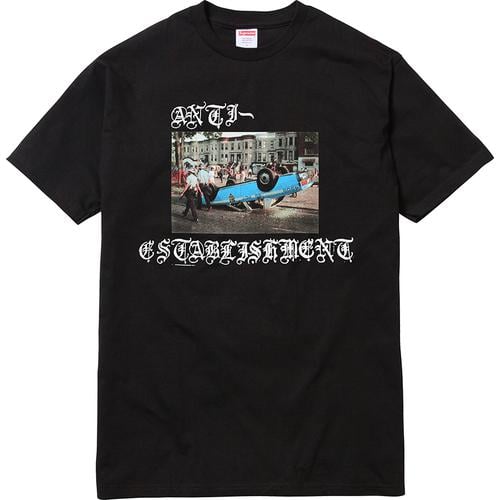 Supreme Anti Establishment Tee for fall winter 13 season