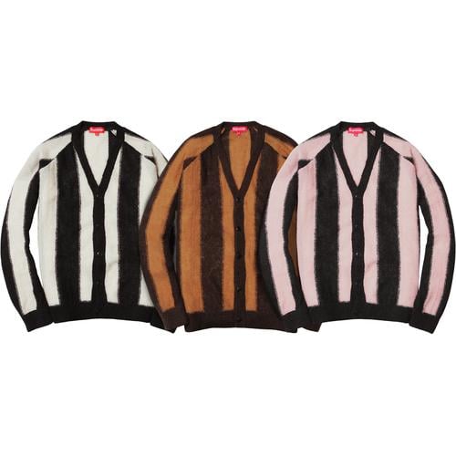 Supreme Striped Mohair Cardigan for fall winter 13 season