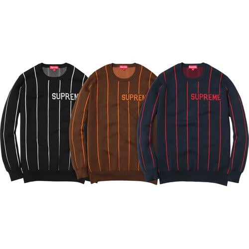 Supreme Wide Pinstripe Sweater for fall winter 13 season