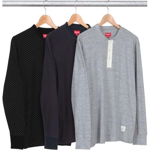 Supreme Polka Dot Thermal Henley for fall winter 13 season