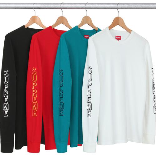 Supreme Drop Shadow Waffle Top for fall winter 13 season