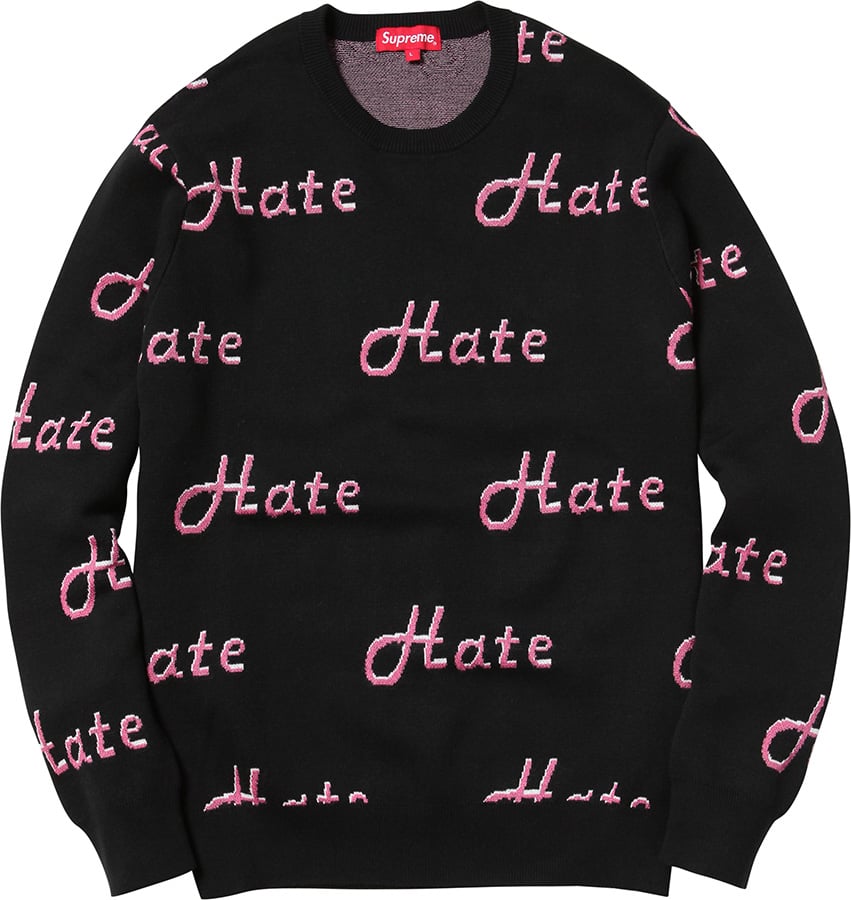 Hate Sweater - fall winter 2013 - Supreme