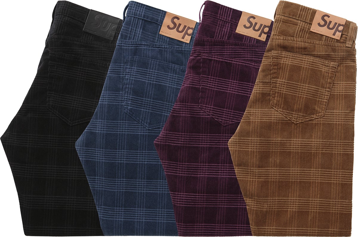 Supreme store plaid pants