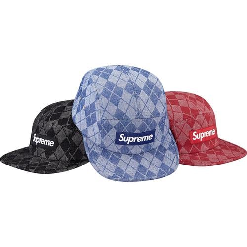 Details on Denim Argyle Camp Cap from fall winter
                                            2014