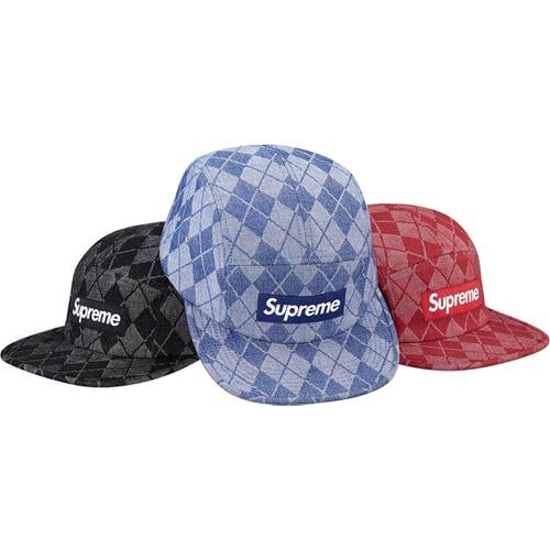 Supreme Denim Argyle Camp Cap for fall winter 14 season