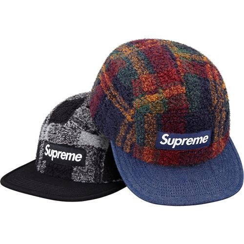 Supreme Plaid Fleece Camp Cap for fall winter 14 season