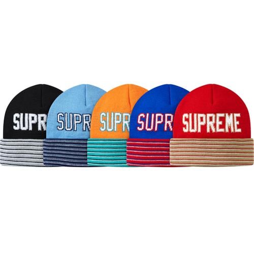 Supreme Sport Stripe Beanie for fall winter 14 season